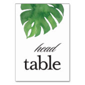 Tropical Greenerity Palm Head Table Tischnummer (Rückseite)