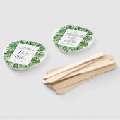 Tropical Greenerity Wedding Program Fan Fächer (Non-assembled)