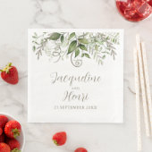 Tropical Greenerity Wedding Serviette (Beispiel)