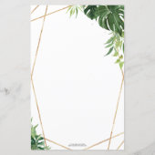 Tropical Greenery Brautparty Emoji Game (Rückseite)