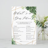 Tropical Greenery Bridal Was ist in Ihrem Handyspi (Stehend Vorderseite)