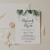Tropical Greenery Brunch mit Brautdusche Einladung