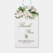 Tropical Greenery Favor Tag Geschenkanhänger (Vorderseite)