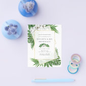 Tropical Greenery Geometric Bridesmaids Luncheon Flyer (Einzeln)