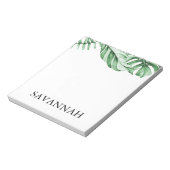 Tropical Greenery Palm Personal Note Pad Notizblock (Rotiert)