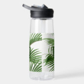 Tropical Greenery Palm Tree Mit Monogramm Trinkflasche (Rechts)