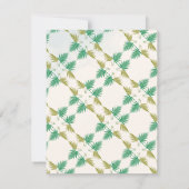 Tropical Greeny Forest Animals Baby Dusche Einladung (Rückseite)