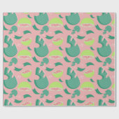 Tropical Guava Fruit and Greenery Pattern Geschenkpapier (Flach)