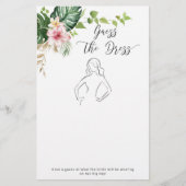 Tropical Guess: Brautparty-Spiel (Vorderseite)