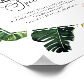 Tropical Guess The Spice Brautparty Game Sign Poster (Ecke)