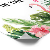 Tropical Guess Wie viele Kisses Game Sign Poster (Ecke)