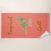 Tropical Gull Beach Towel Strandtuch (Vorderseite)