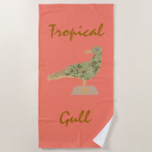 Tropical Gull Beach Towel Strandtuch (Vorderseite)