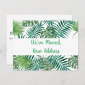 Tropical haben wir neue Adresse Ankündigung versch Postkarte (Vorne/Hinten)
