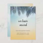 Tropical haben wir Palm Blätter verschoben neue Ad Ankündigungspostkarte (Vorne/Hinten)