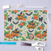 Tropical Halloween Pumpkins Seidenpapier (Handwerk)