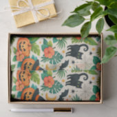 Tropical Halloween Pumpkins Seidenpapier (Geschenk)
