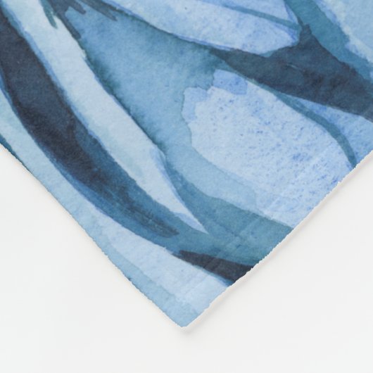 Tropical Halo - Papagei Fleecedecke (Ecke)