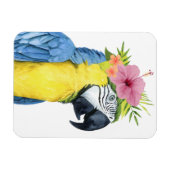 Tropical Halo - Papagei Magnet (Horizontal)