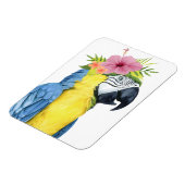 Tropical Halo - Papagei Magnet (Linke Seite)