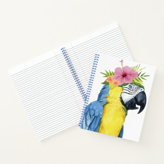 Tropical Halo - Papagei Notizblock (Innenseite)