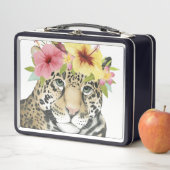 Tropical Halo | Süße Cheetah Metall Brotdose (Beispiel)