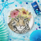 Tropical Halo | Süße Cheetah Pappteller (Party)