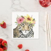 Tropical Halo | Süße Cheetah Serviette (Beispiel)