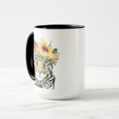 Tropical Halo | Süße Cheetah Tasse (Vorderseite Links)