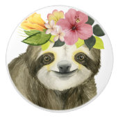 Tropical Halo | Sweet Sloth Keramikknauf (Vorderseite)