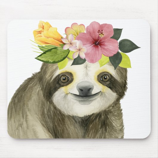 Tropical Halo | Sweet Sloth Mousepad (Vorne)