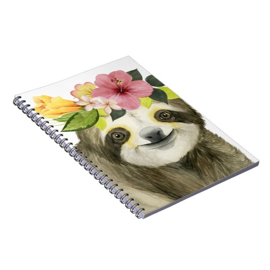 Tropical Halo | Sweet Sloth Notizblock (Rechte Seite)