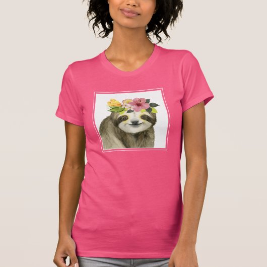 Tropical Halo | Sweet Sloth T-Shirt (Vorderseite)