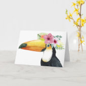Tropical Halo - Toucan Karte (Gelbe Blume)