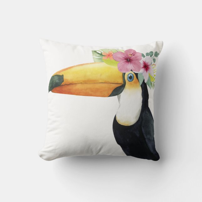 Tropical Halo - Toucan Kissen (Vorderseite)
