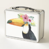Tropical Halo - Toucan Metall Brotdose (Rückseite)