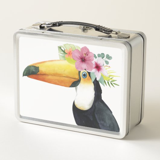 Tropical Halo - Toucan Metall Brotdose (Rückseite)