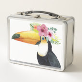 Tropical Halo - Toucan Metall Brotdose (Vorderseite)