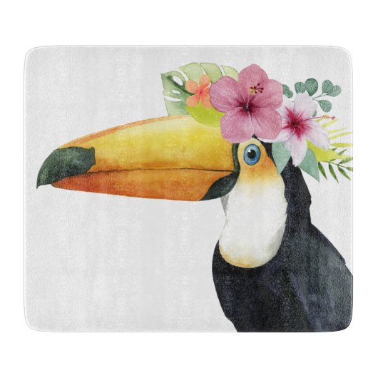 Tropical Halo - Toucan Schneidebrett (Vorderseite)