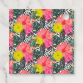 Tropical Hand Drawn Hawaii Script Wedding Geschenkanhänger (Rückseite)