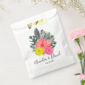 Tropical Hand Drawn Hawaii Script Wedding Geschenktütchen (Versiegelt)