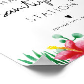 Tropical Hand Sanitization Station Poster (Ecke)