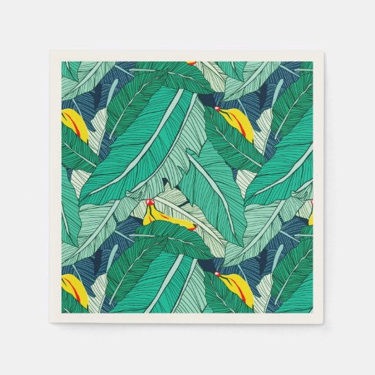 Tropical Haven Party Napkins Serviette (Vorderseite)