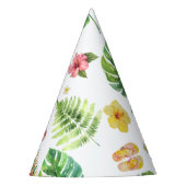 Tropical Hawaii Aloha Birthday Party Partyhütchen (Vorderseite)