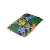 Tropical Hawaii Aloha Blume Graphic Badematte (Schrägansicht)