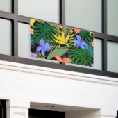 Tropical Hawaii Aloha Blume Graphic Banner (Äußeres Gebäude)