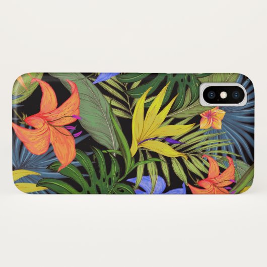 Tropical Hawaii Aloha Blume Graphic Case-Mate iPhone Hülle (Rückseite (Horizontal))