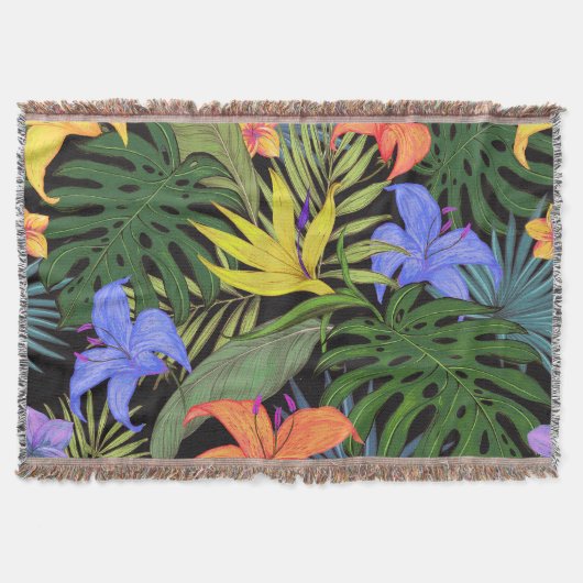 Tropical Hawaii Aloha Blume Graphic Decke (Vorderseite)