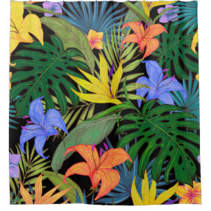 Tropical Hawaii Aloha Blume Graphic Duschvorhang