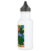 Tropical Hawaii Aloha Blume Graphic Edelstahlflasche (Rechts)